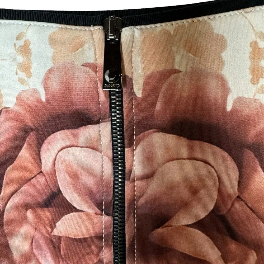 Pinko Floral Pencil Skirt Zip Back Italy‎ US 2